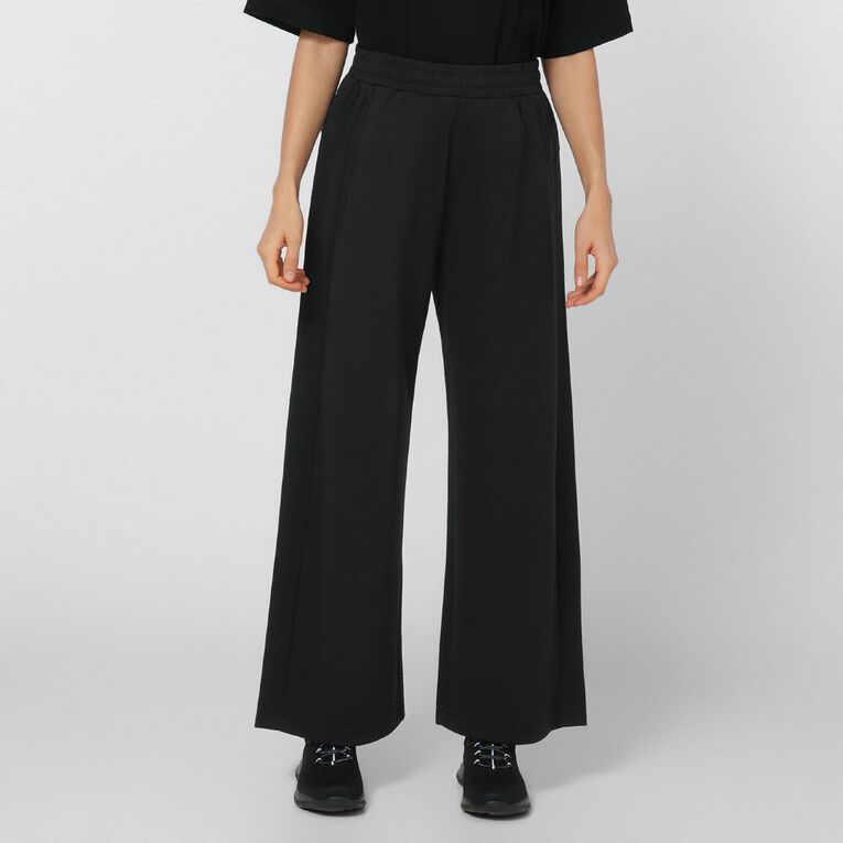 Active Intent Women's Scuba Wide Leg Pants, Black, hi-res
