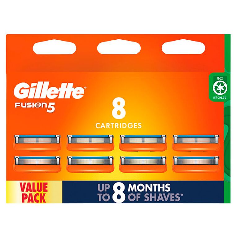 Gillette Fusion Manual Cartridge 8pk A5 ACDC, , hi-res