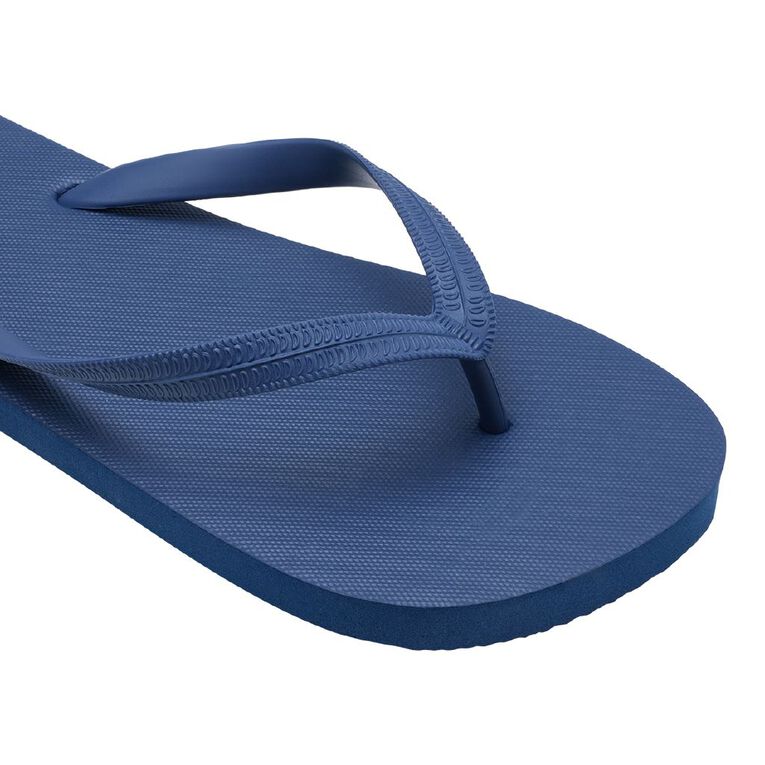 H&H Men's Plain Jandals, Navy, hi-res