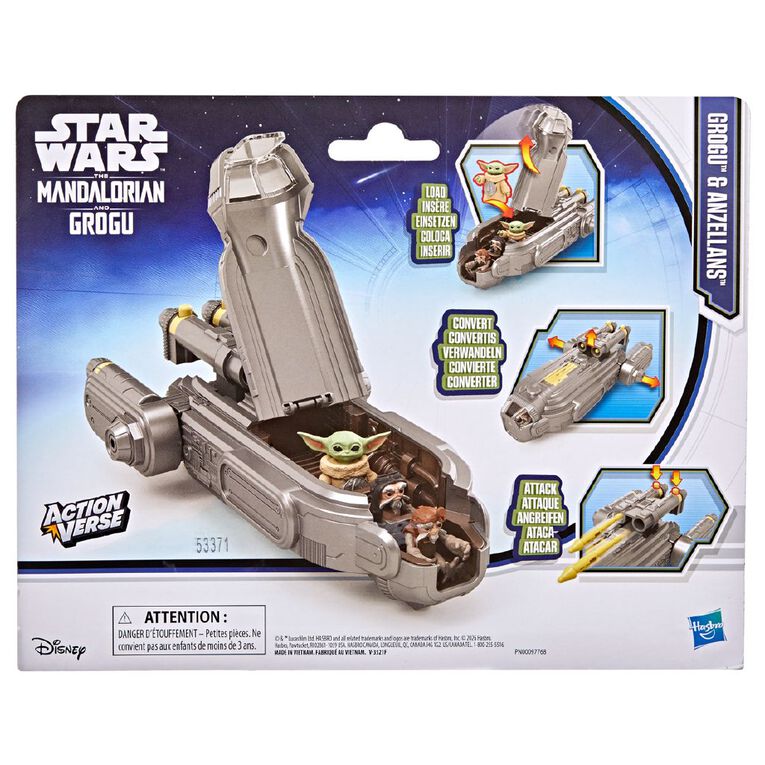Star Wars Action Verse Grogu & Anzellans Starship, , hi-res