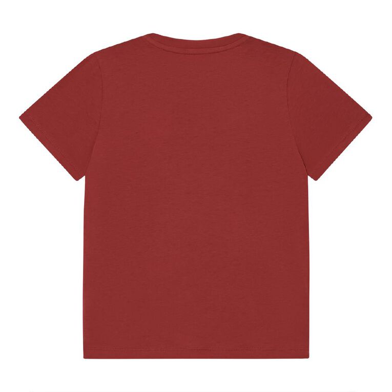 Young Original Print Short Sleeve Tee, Red Mid DINOSAUR, hi-res
