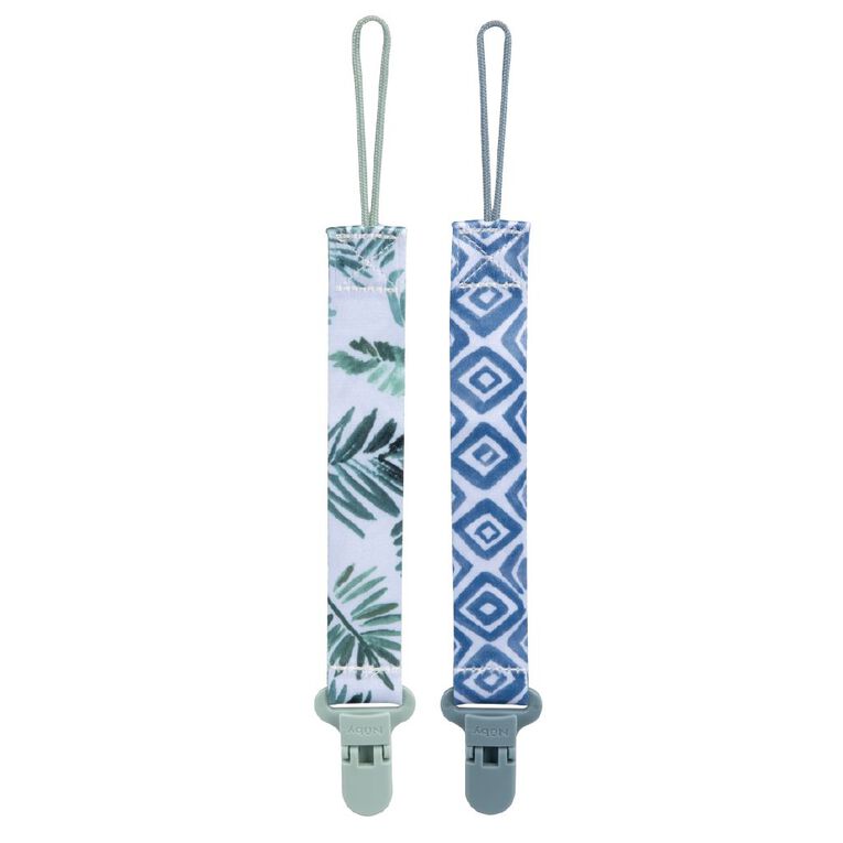 Nuby Fabric Pacifinder Assorted 2 Pack, , hi-res
