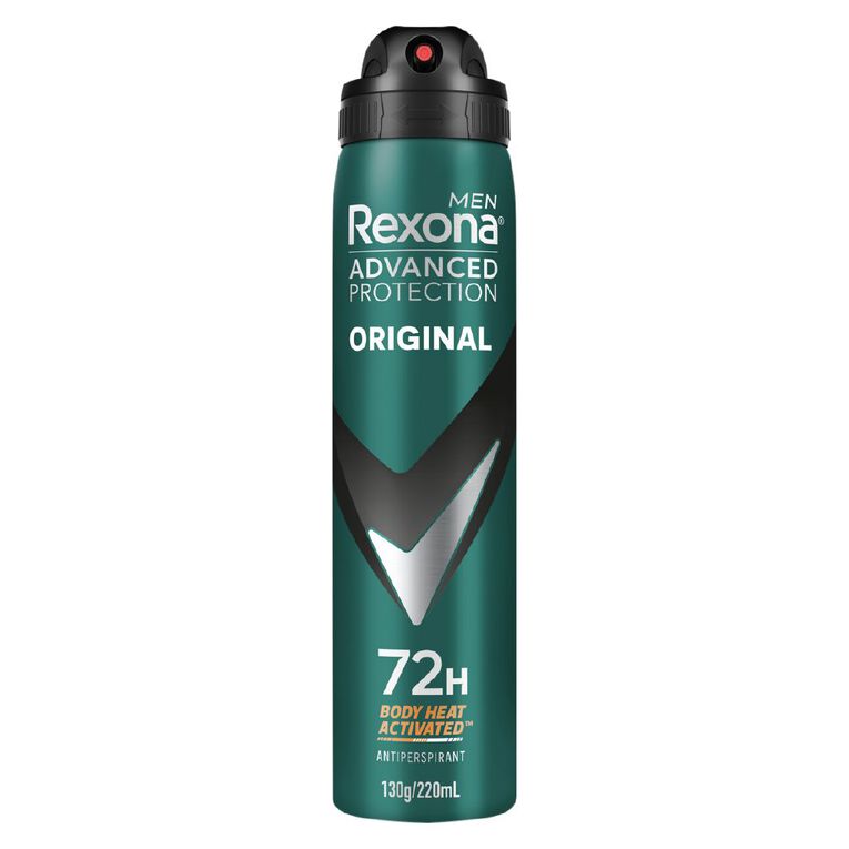 Rexona Men Antiperspirant Adv Deodorant Original 220ml, , hi-res