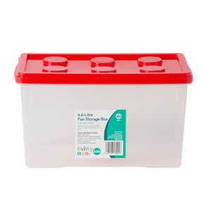 Living & Co Kids Fun Storage Box Red