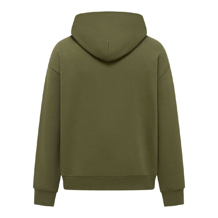 Garage Men's Heavyweight Sweat Crew Graphic, Green Dark, hi-res
