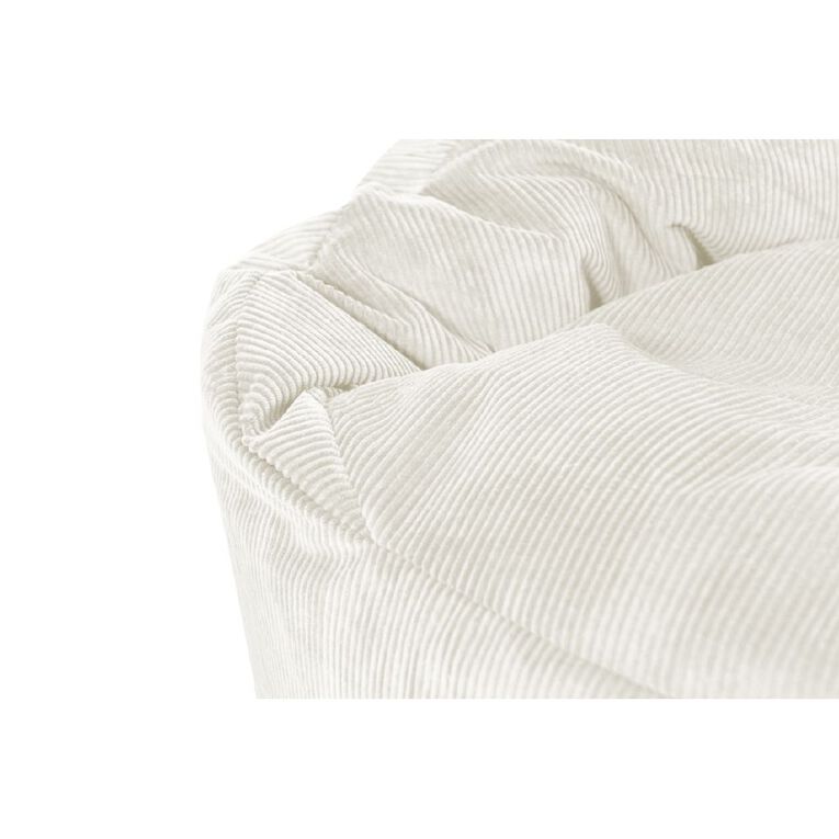 Living & Co Chunky Cord Bean Bag Cream, , hi-res