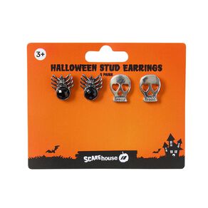 Scarehouse Halloween Stud Earrings 2 Pairs