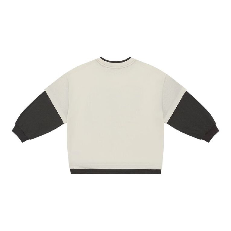 Young Original Double Sleeve Tee, Cream, hi-res