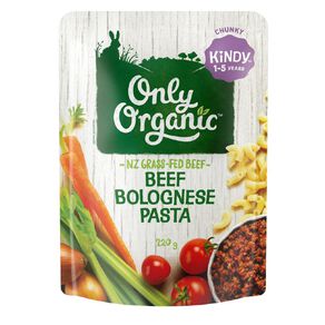 Only Organic Beef Bolognese Pasta 1+ Years