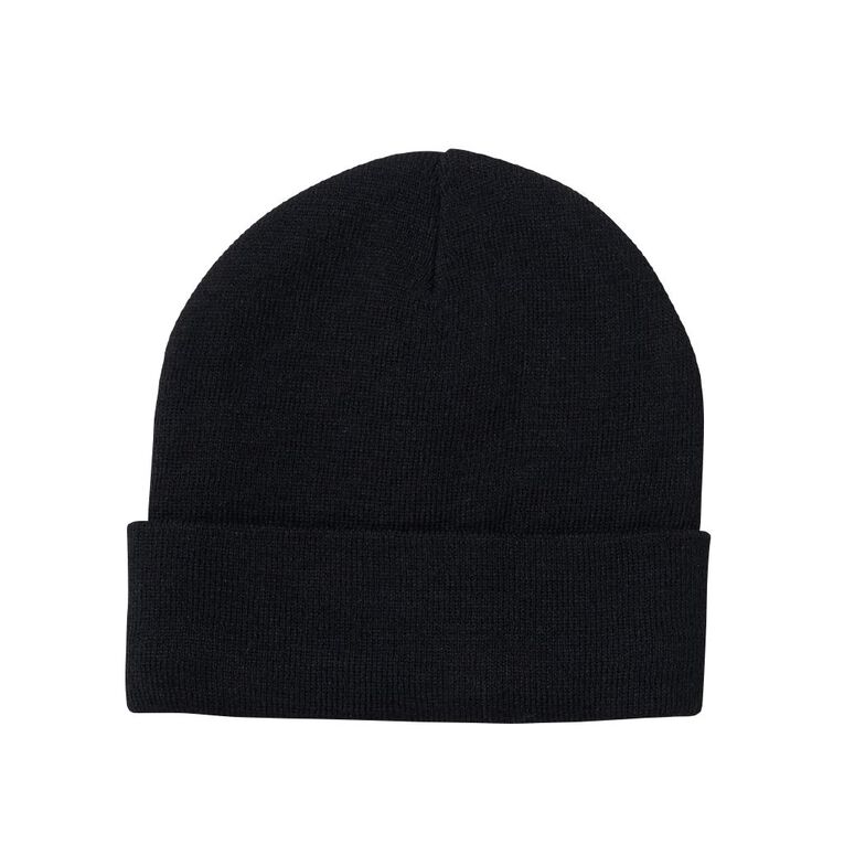 Rivet Men's Thermal Beanie, Black, hi-res
