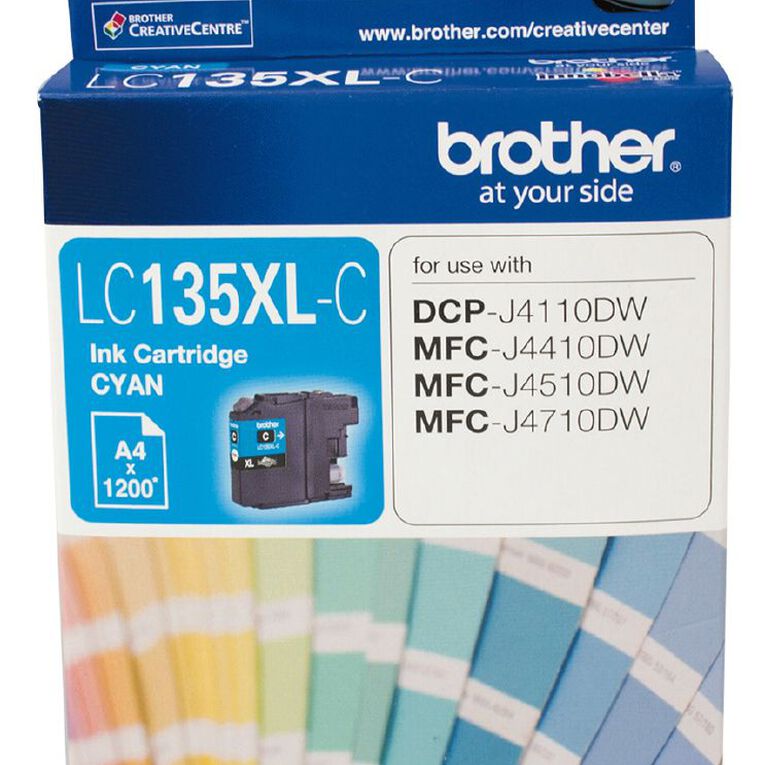 Brother Ink LC135XL Cyan (1200 Pages), , hi-res