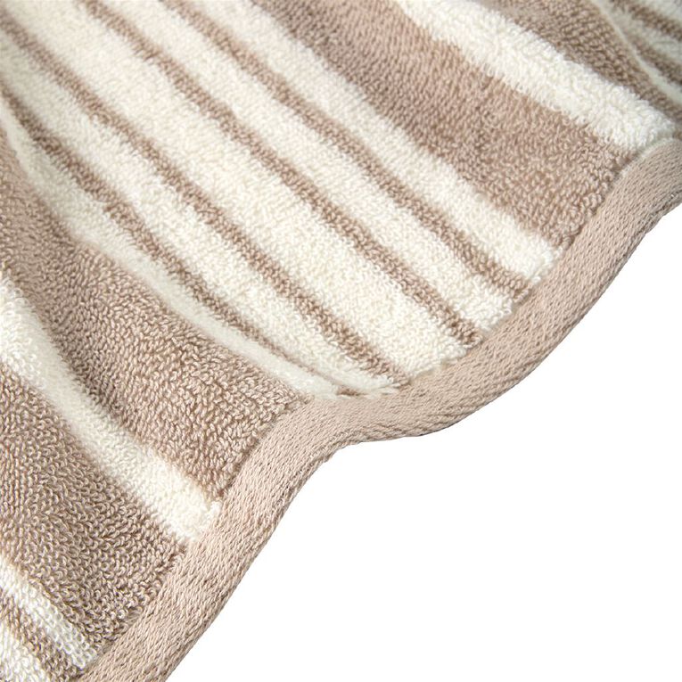 Maison d'Or Striped Spa Towel Grey Light 90cm x 150cm, , hi-res
