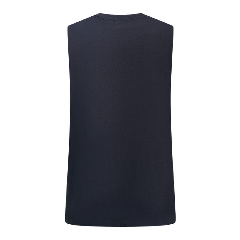 Garage Men's Muscle Tank, Navy, hi-res