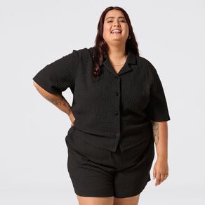 H&H Curve Women's Short Sleeve Resort Shirt