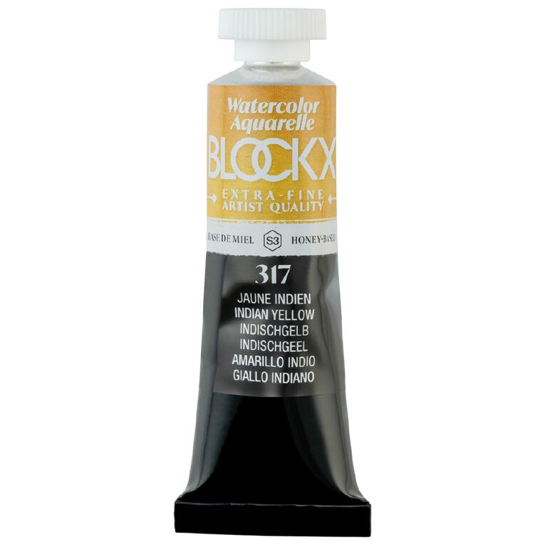 BLOCKX Watercolour Tube 15ml S3 317 Indian Yellow Yellow, , hi-res