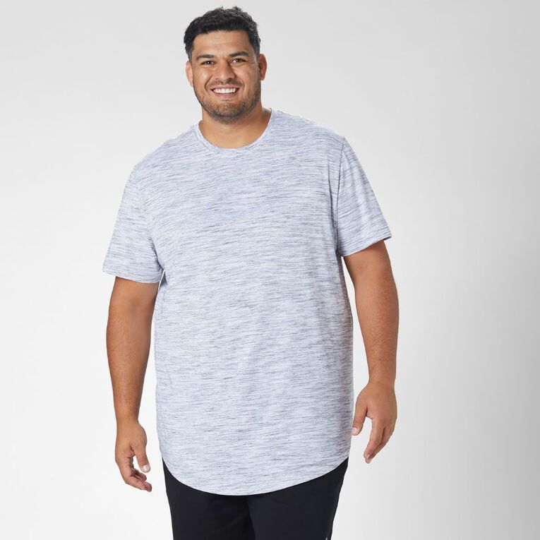 Garage Men's Crew Neck Short Sleeve Space Dye Tee, White/Black, hi-res