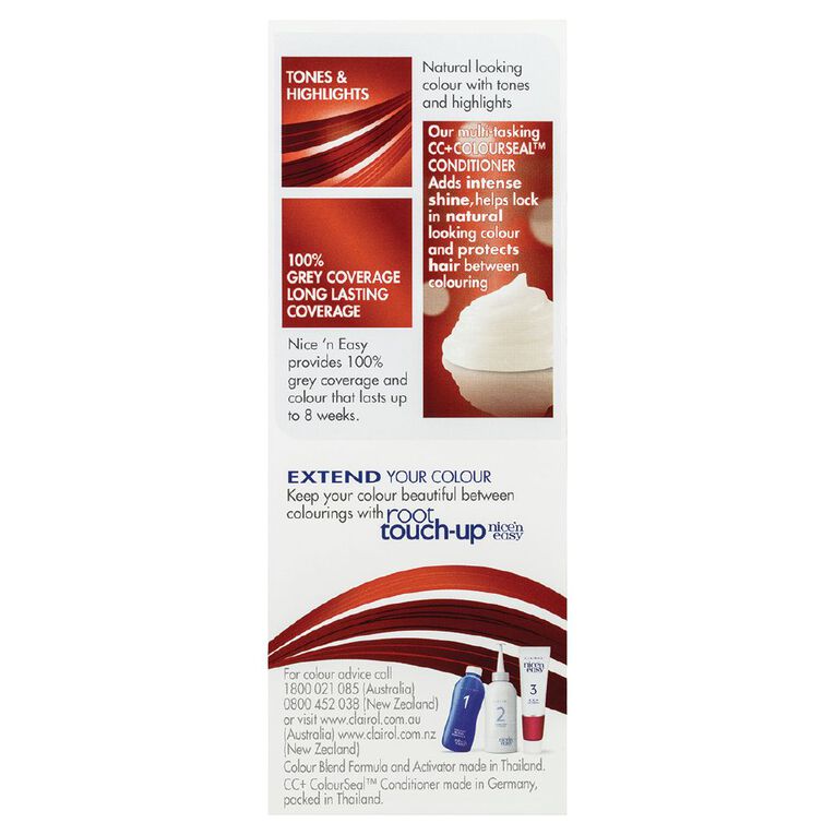 Clairol Nice N Easy Permanent Hair Colour Golden Auburn 8WR, , hi-res