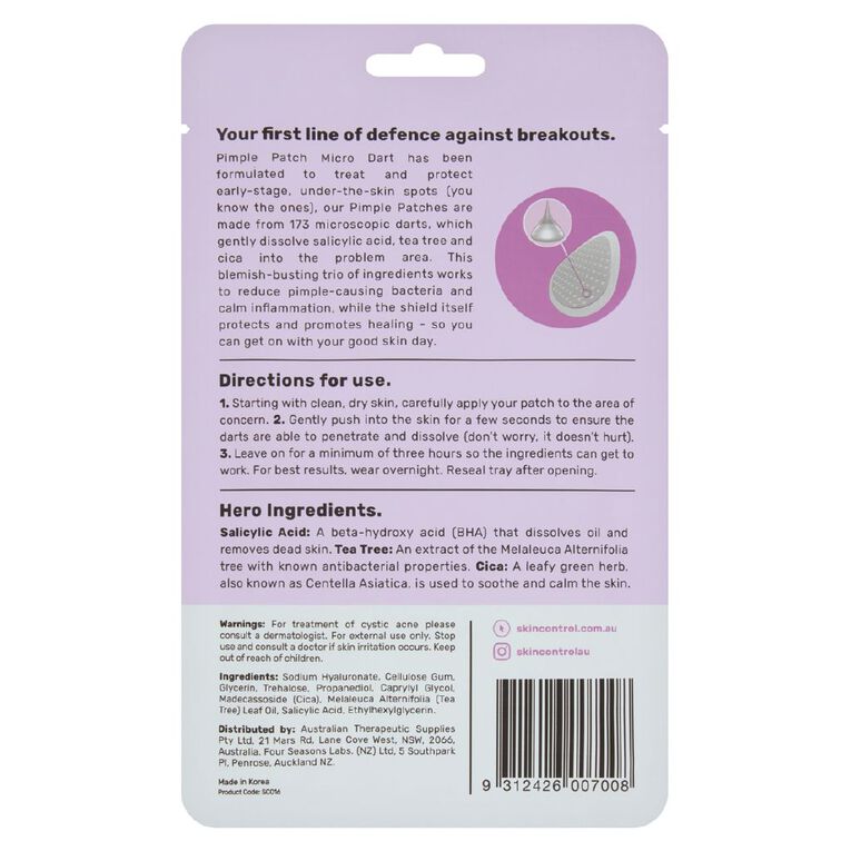 Skin Control Micro Dart Pimple Patches 9 Pack, , hi-res
