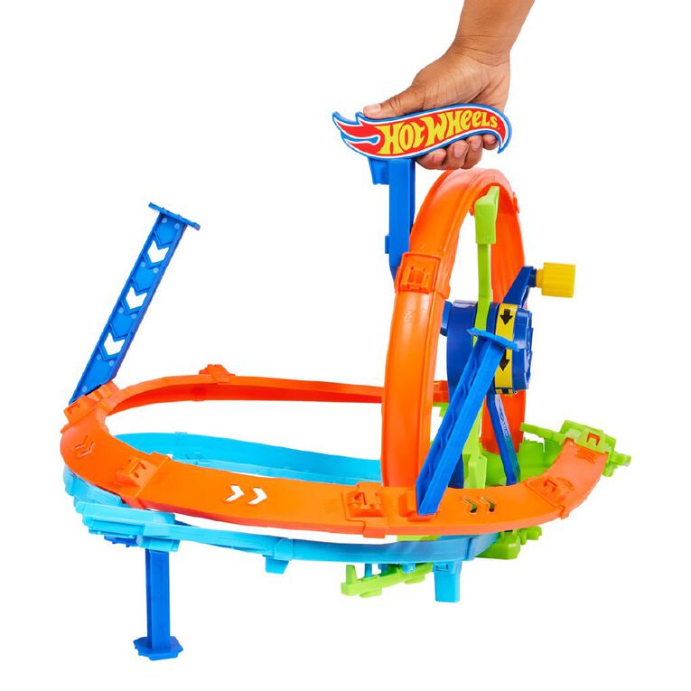 Hot Wheels Crank Crash Turbine Challenge Trackset, , hi-res