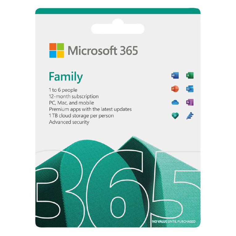 365 Family Subscription 1 Year 1 PC/MAC, , hi-res