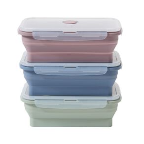 Living & Co Silicone Collapsible Containers 1.2L 3 Pack