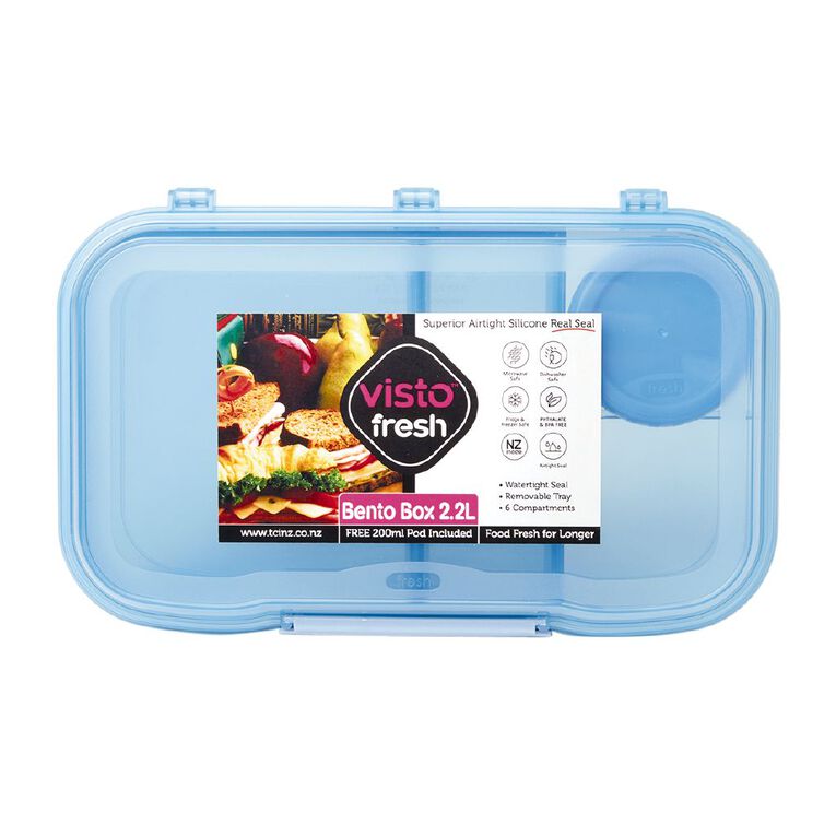 Visto Fresh Bento Box Blue 2.2L, , hi-res