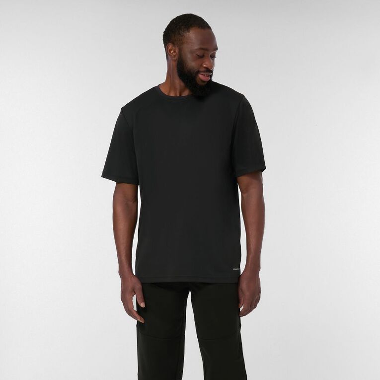 Active Intent Men's Cooldry Tee, Black, hi-res