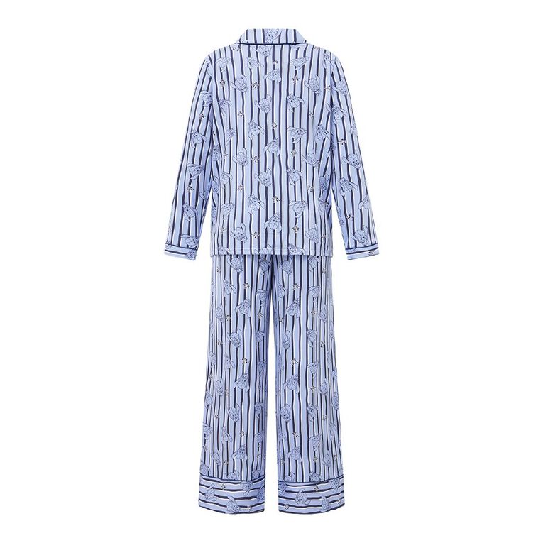Eeyore Women's Comfy Button Up Pyjama Set, Blue Light, hi-res