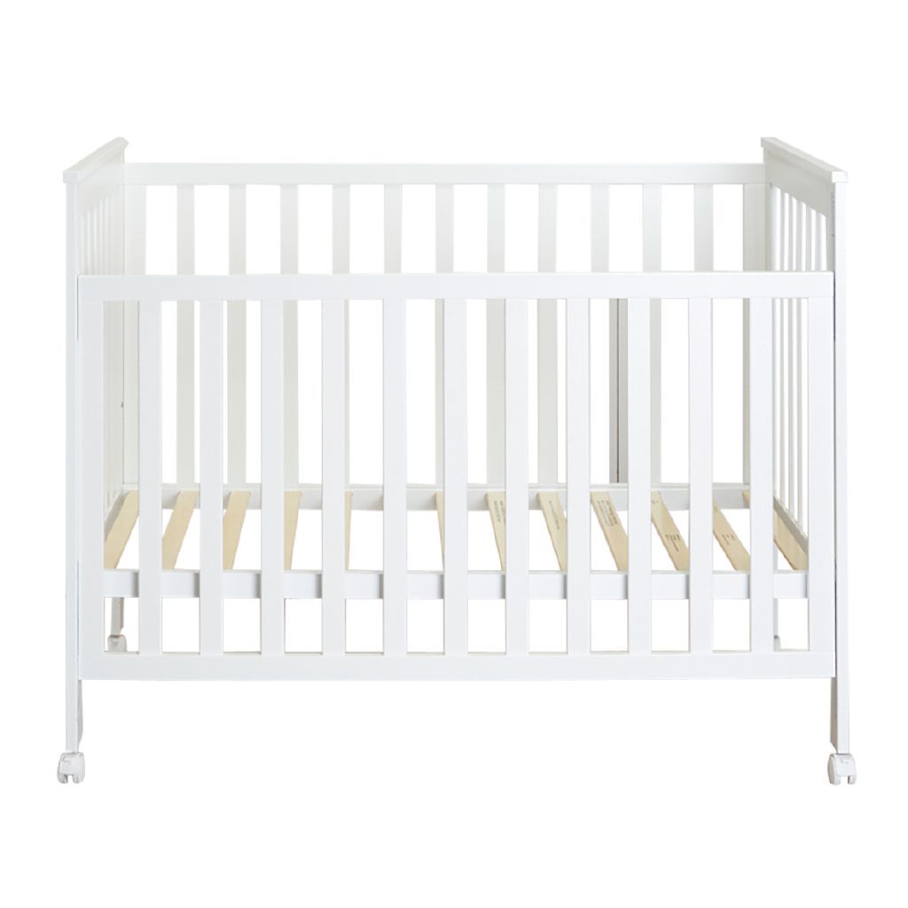 white timber cot