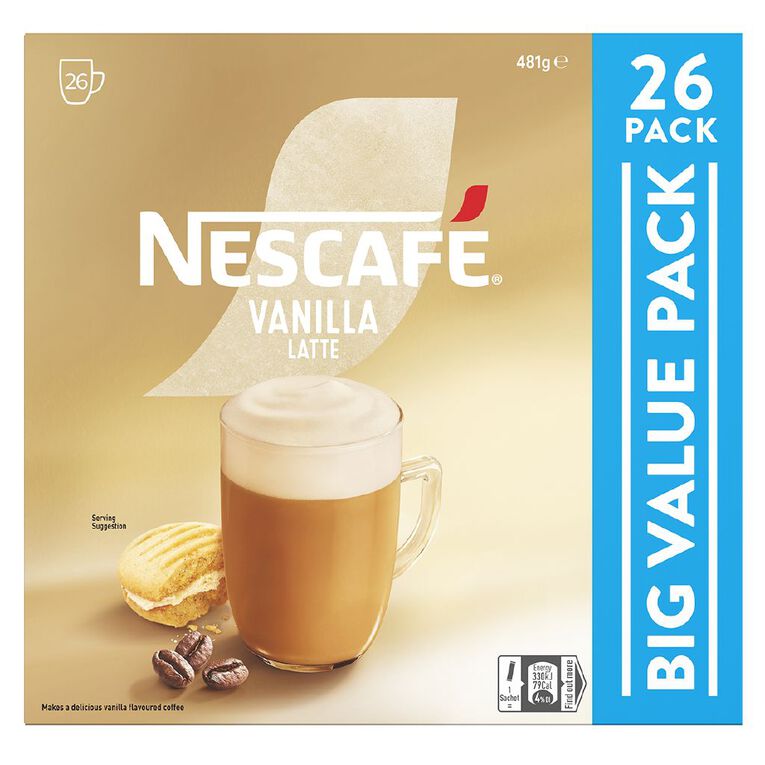 Nescafe Coffee Sachets Vanilla 26 Pack