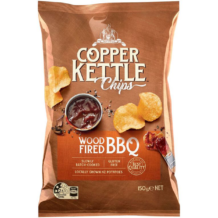 Copper Kettle Chips Wood Fired BBQ 150g, , hi-res
