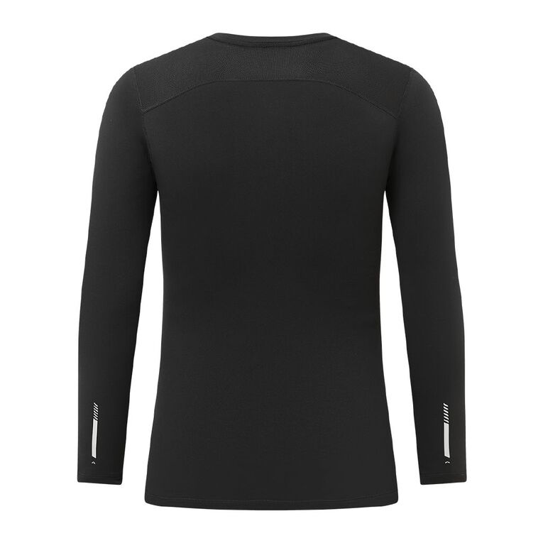 Active Intent Men's Fleece Compression Top, Black, hi-res