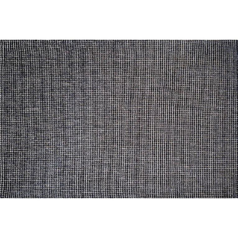 Living & Co Rug Jacquard Black 160cm x 230cm, , hi-res