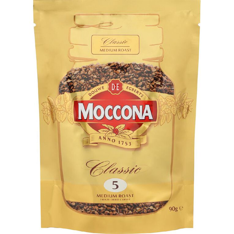 Moccona Classic Medium Roast Freeze Dried Refill 90g, , hi-res