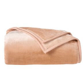 Living & Co 580gsm Mink Feel Blanket Pink King