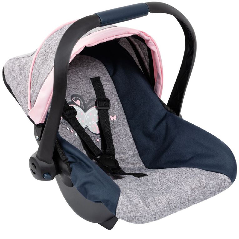 Bayer Deluxe Car Seat with Canopy Grey/Pink/Blue, , hi-res