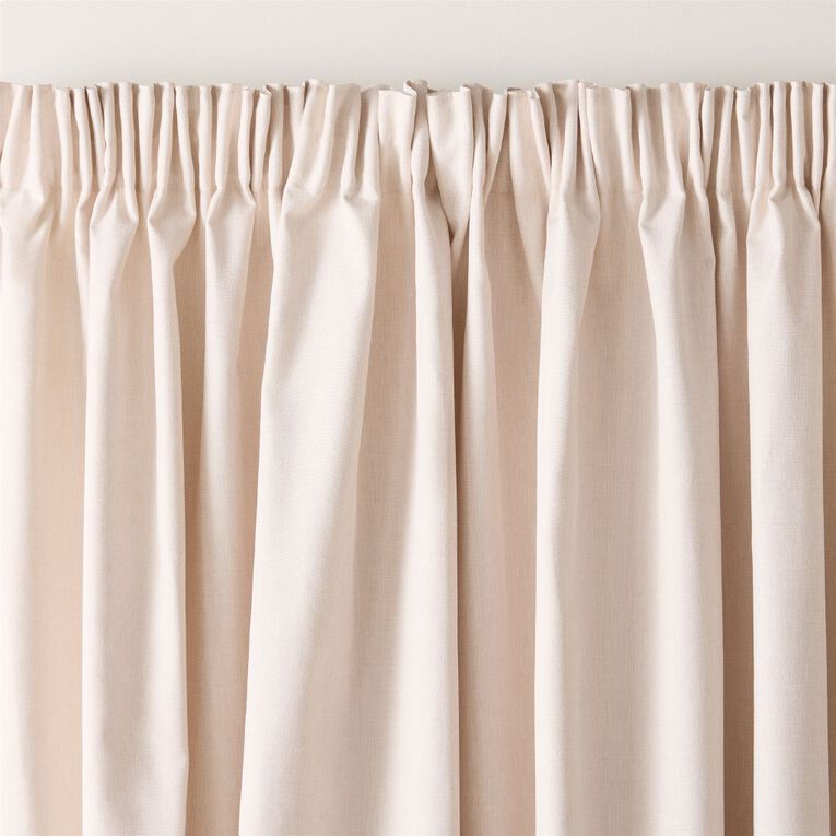 Living & Co Loft Curtains Natural 150-230cm Wide/205cm Drop, , hi-res
