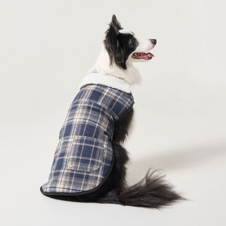Petzone Check Jacket Blue Large, , hi-res