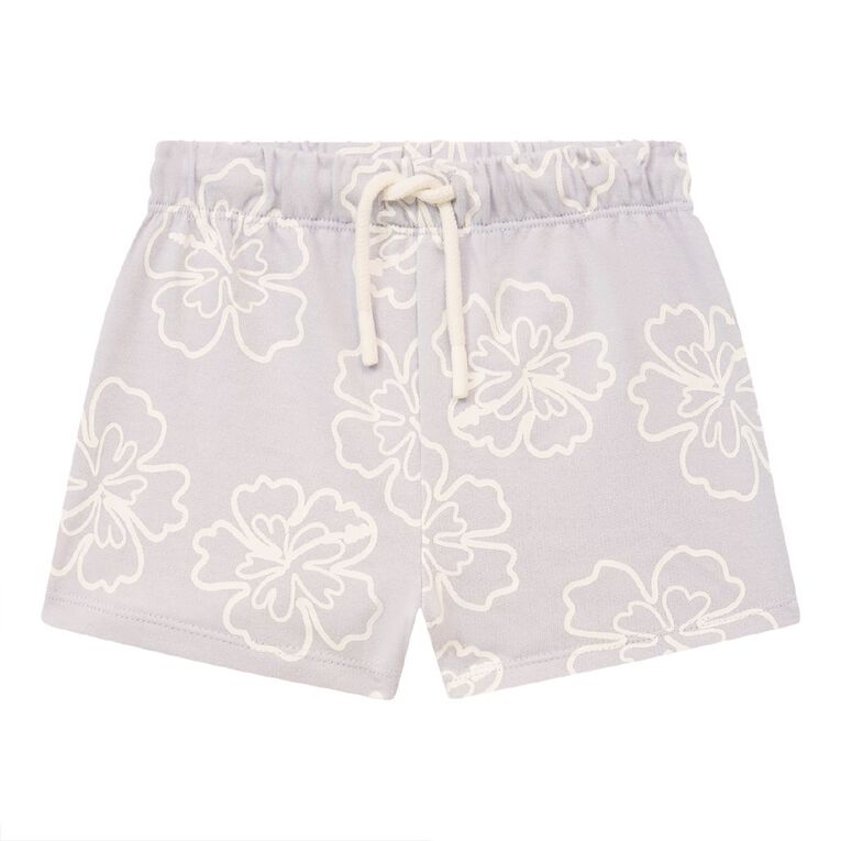 Young Original Toddler Printed Terry Shorts, Blue Light, hi-res