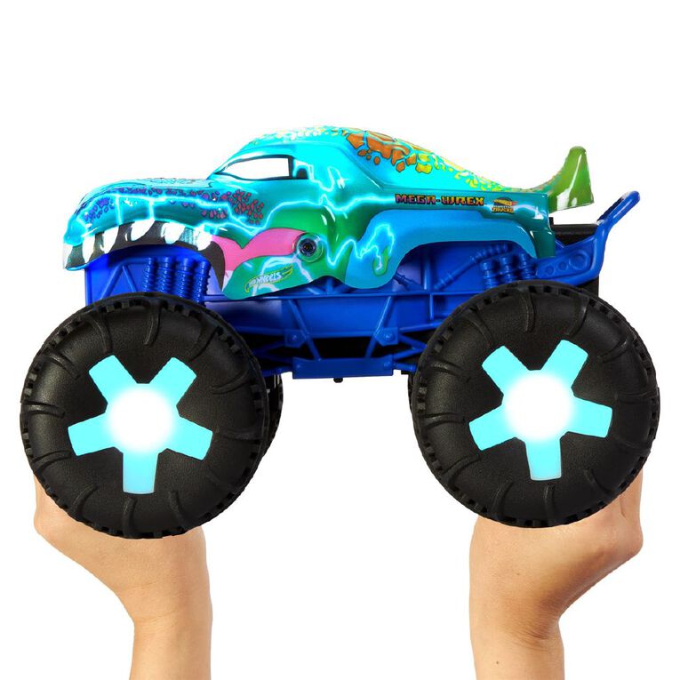 Hot Wheels Monster Trucks Mega Wrex Power Smashers Remote Control, , hi-res