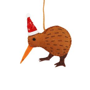 Wonderland Felt Hanging Ornament Kiwi Bird 10cm