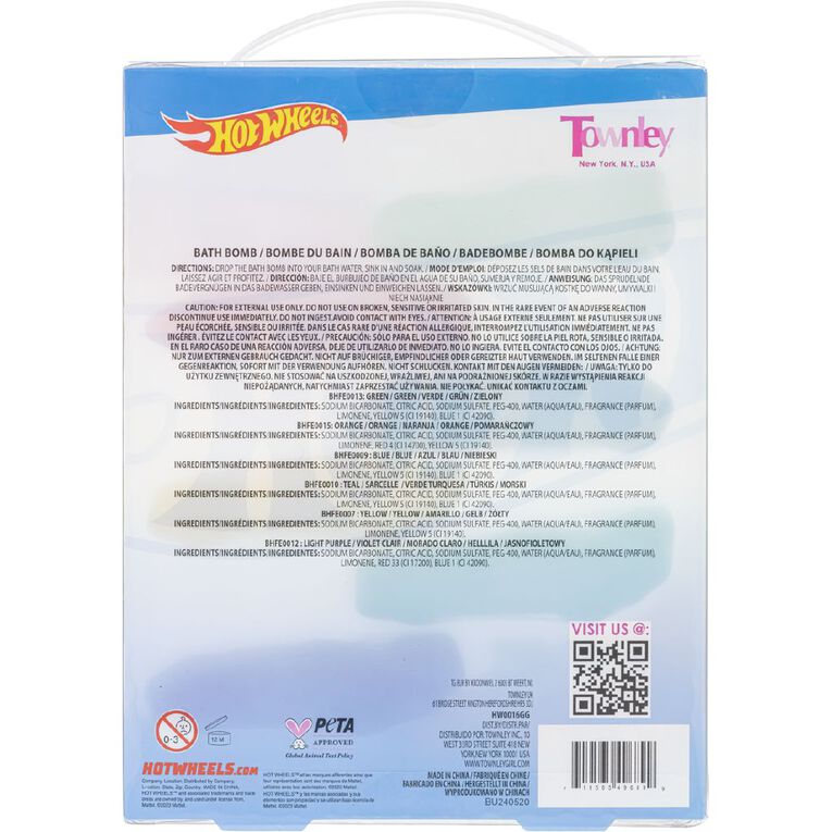 Hot Wheels Bubblin' Bath Fizzers 6 Pack 6 Pack, , hi-res