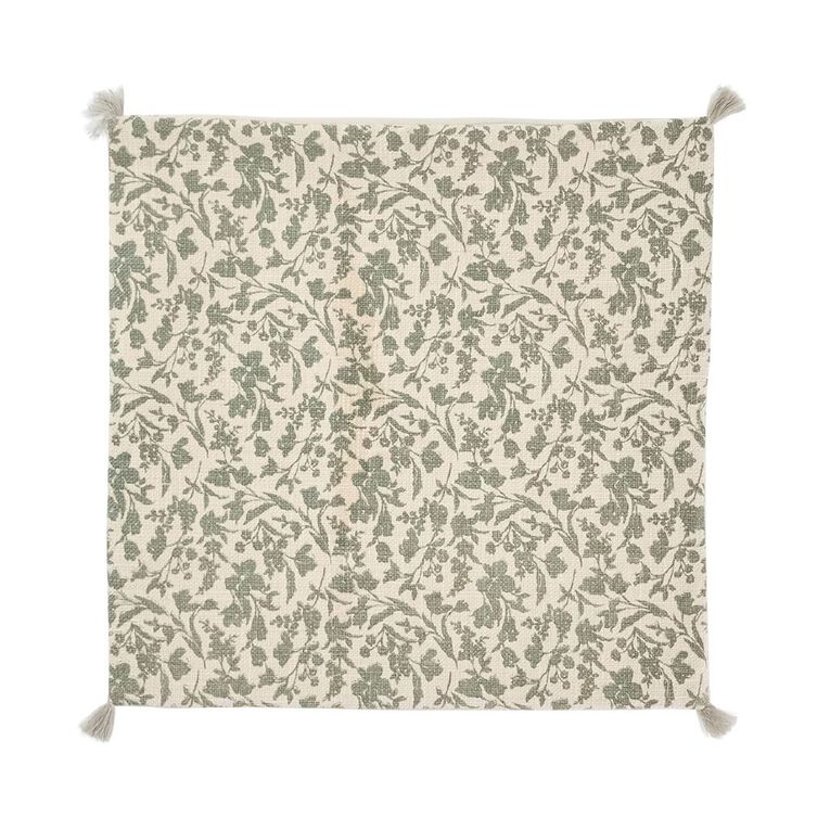 Living & Co Cushion Vine Green 45cm x 45cm, , hi-res