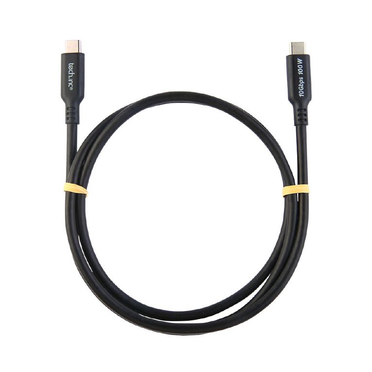 Tech.Inc 100W USB C Cable 1m TIHCS1307 Black, , hi-res