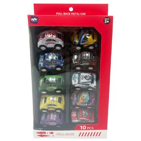 Play Studio Pull Back Car 10 Pieces