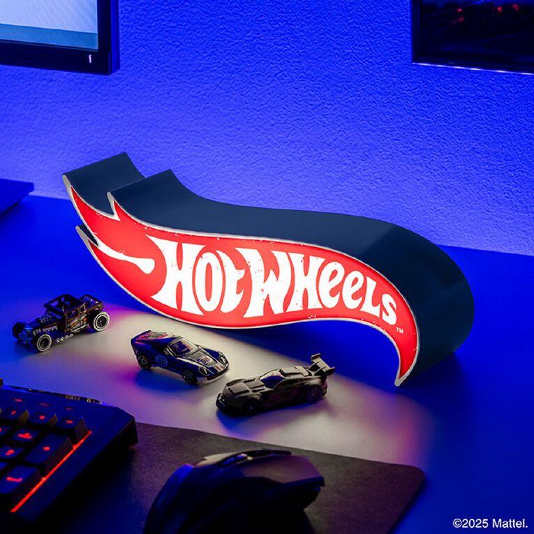 Paladone Hot Wheels Red & White Logo Light, , hi-res