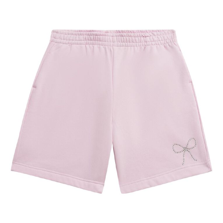 Young Original Fleece Bermuda Shorts, Pink Light, hi-res