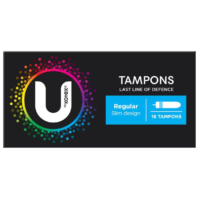 U By Kotex Regular Tampons 16 Pack, , hi-res