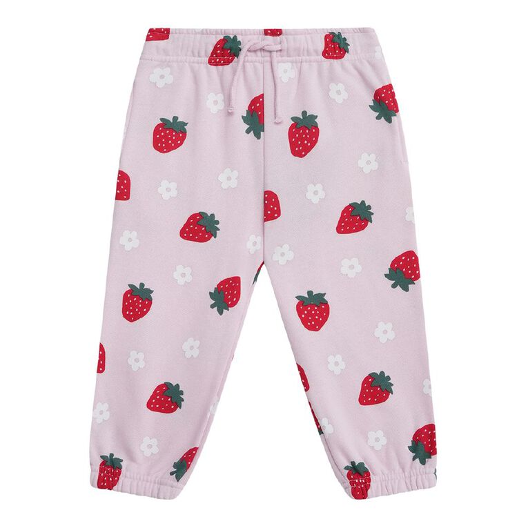 Young Original Preschool Printed Trackpants, Pink Light, hi-res