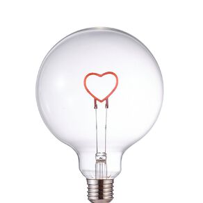 Everglow E27 G125 Heart Bulb